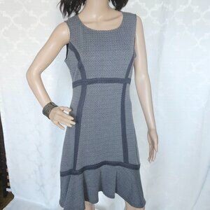 ***Tabitha Stylish Grey Patterned Dress***
